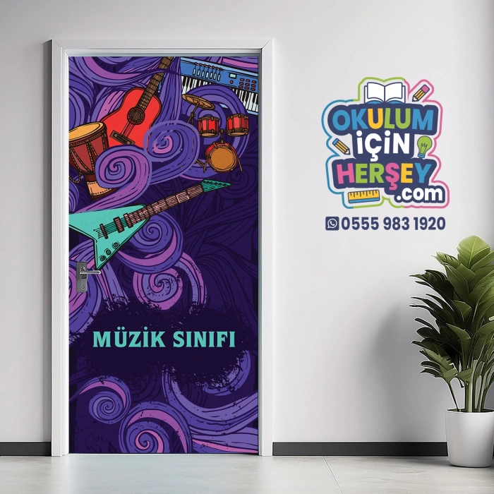 Müzik Sınıfı Kapı Giydirme 40