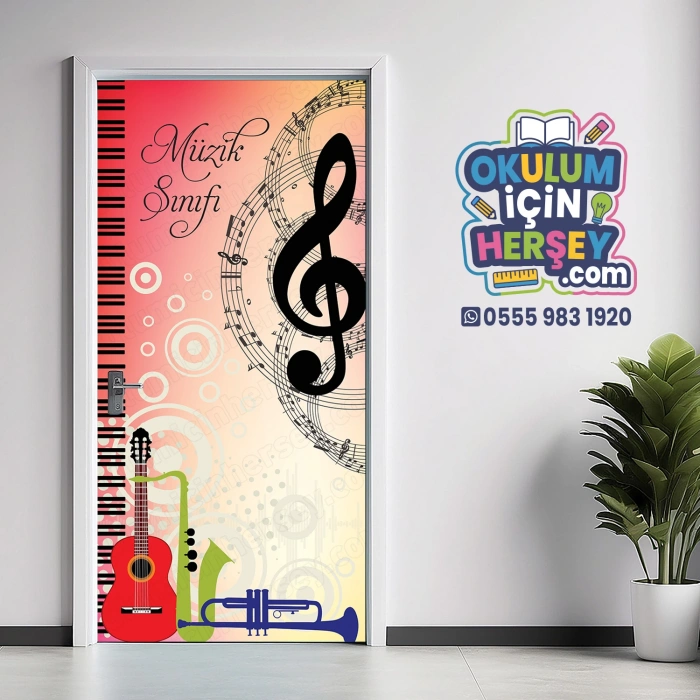 Müzik Sınıfı Kapı Giydirme 45