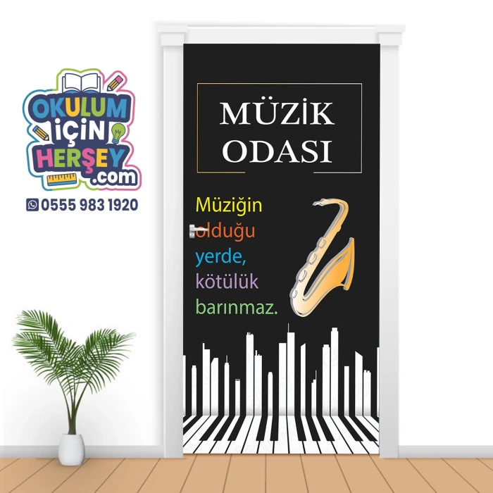 Müzik Sınıfı Kapı Giydirme 49