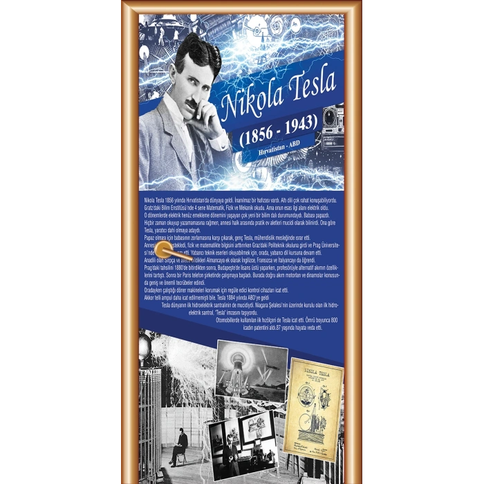 Nikola Tesla Bilim İnsanları Kapı Giydirme 91