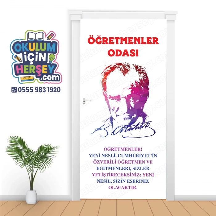 Öğretmenler Odası Kapı Giydirme 123