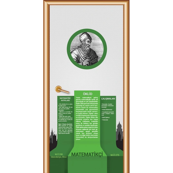 Öklid Bilim İnsanları Kapı Giydirme 27