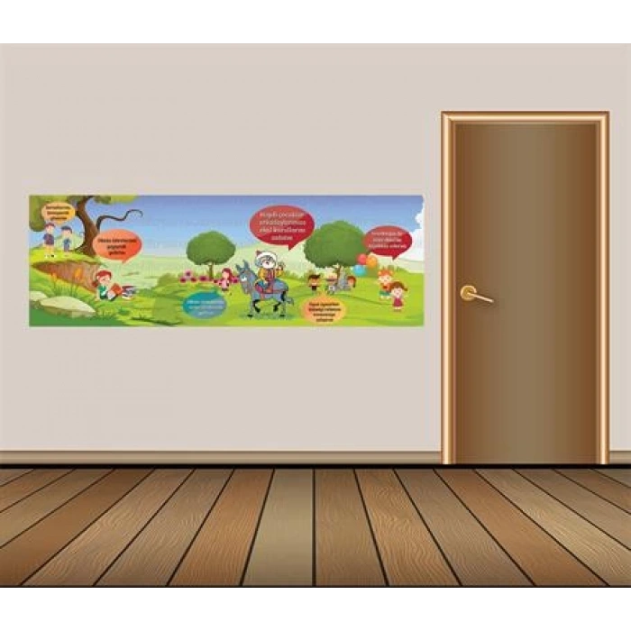 Okul Kuralları Duvar Giydirme 18