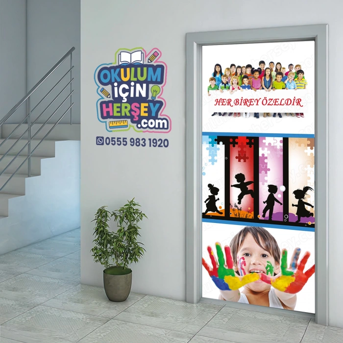 Özel Eğitim Sınıfı Kapı Giydirme 12