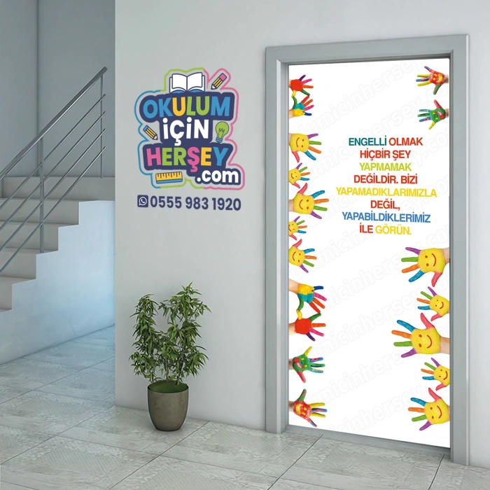 Özel Eğitim Sınıfı Kapı Giydirme 17