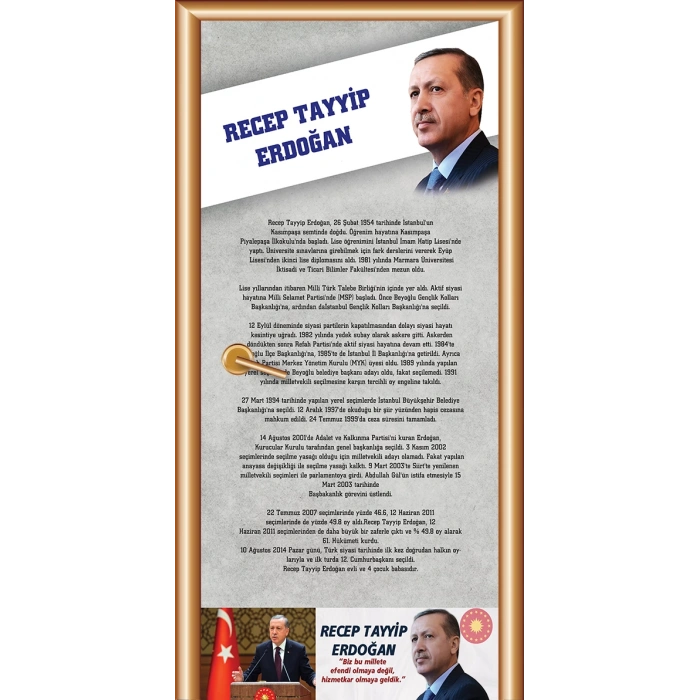 RECEP TAYYİP ERDOĞAN Kapı Giydirme 42