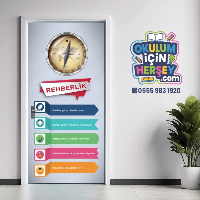 Rehberlik Odasi Kapı Giydirme 09