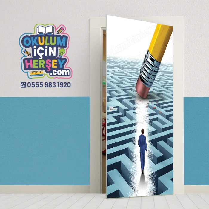 Rehberlik Odası Kapı Giydirme 22
