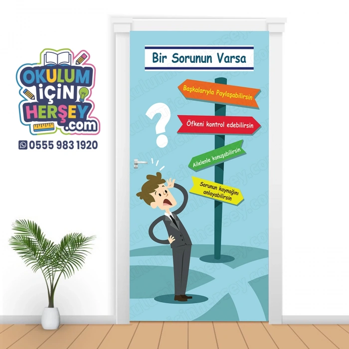 Rehberlik Odası Kapı Giydirme 28