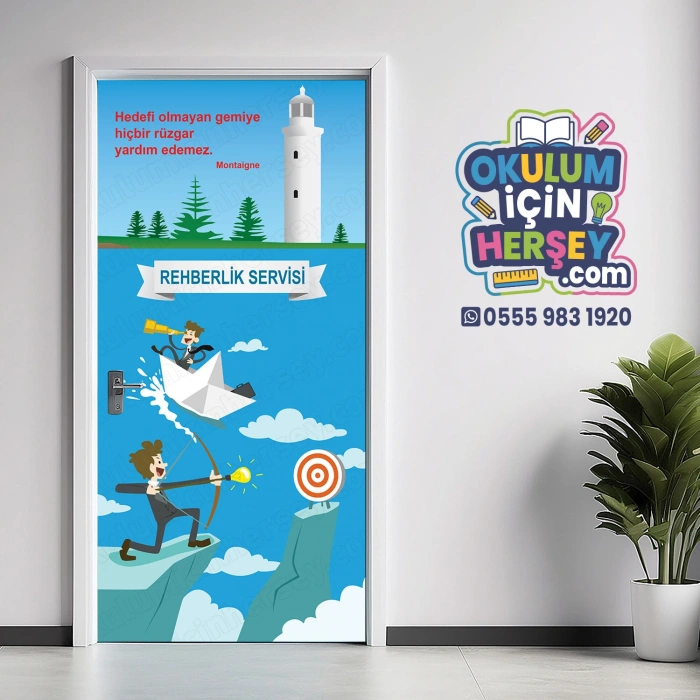 Rehberlik Odası Kapı Giydirme 29