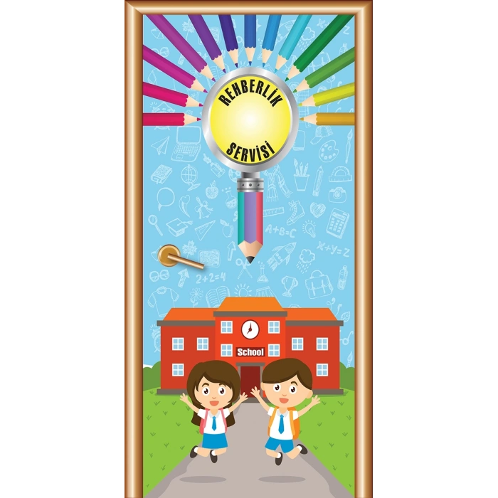 Rehberlik Odası Kapı Giydirme 36