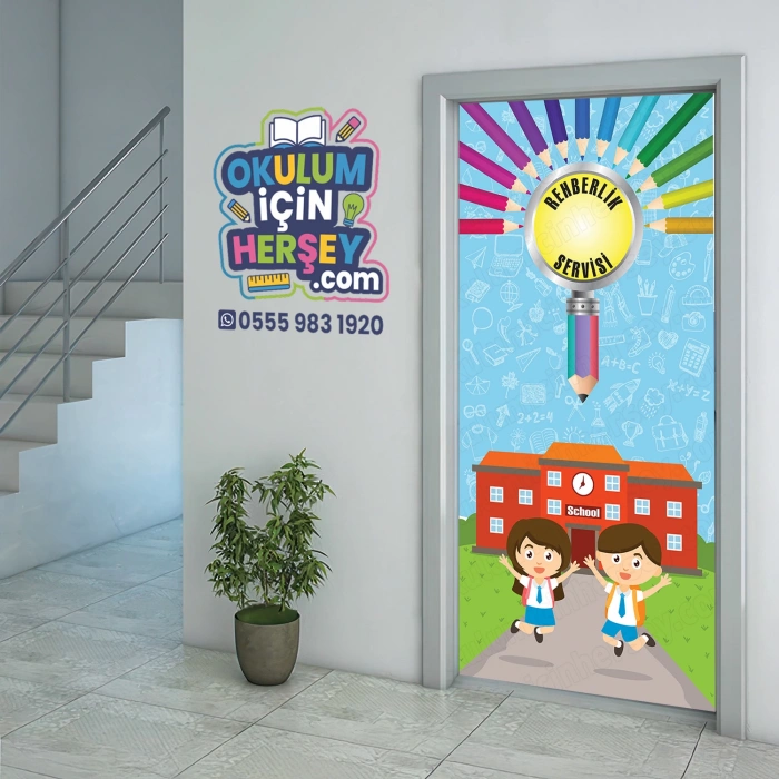 Rehberlik Odası Kapı Giydirme 36