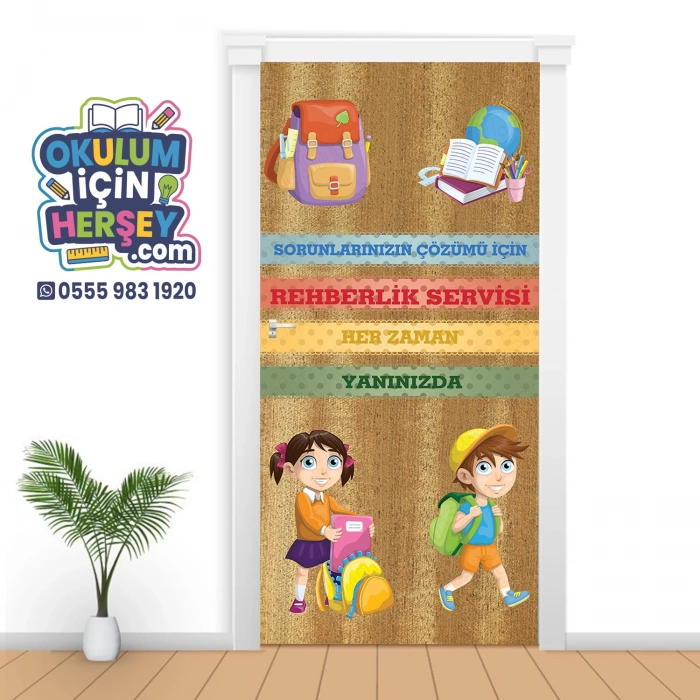 Rehberlik Odası Kapı Giydirme 38
