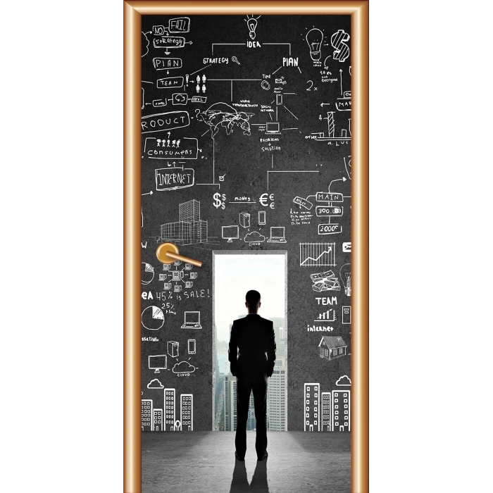 Rehberlik Odası Kapı Giydirme 40