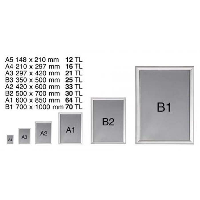 Rondo Standart Köşeli Alüminyum Çerçeve R 002