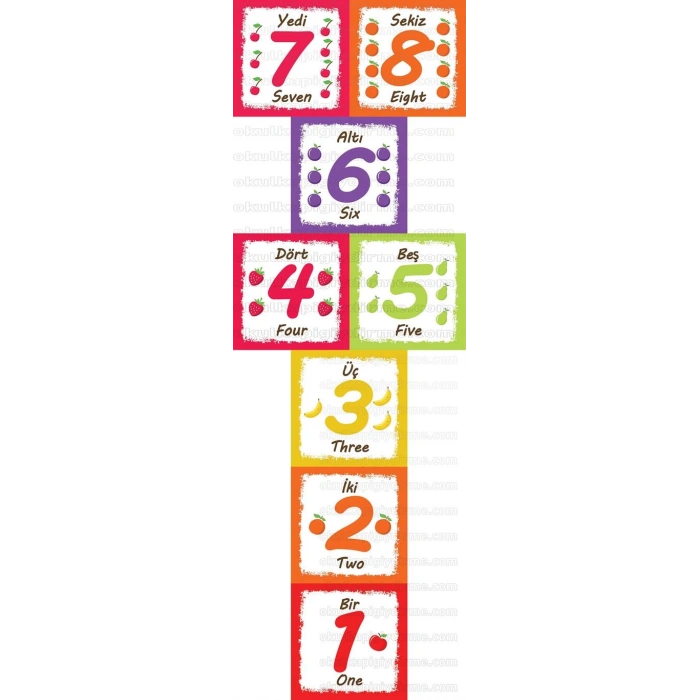 Seksek Rakamlar Meyveler YU S 01