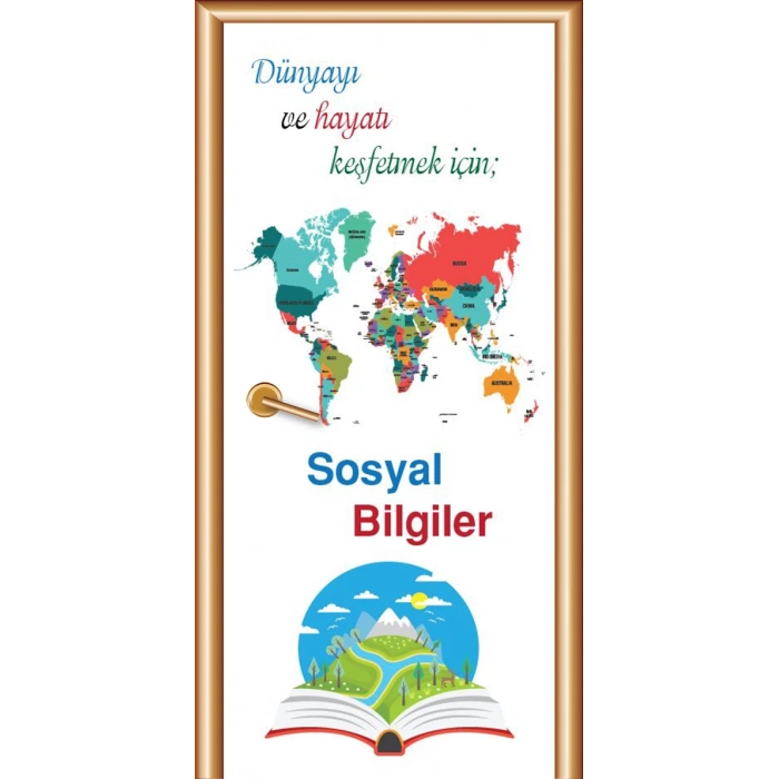 Sosyal Bilgiler Harita Kapı Giydirme 22
