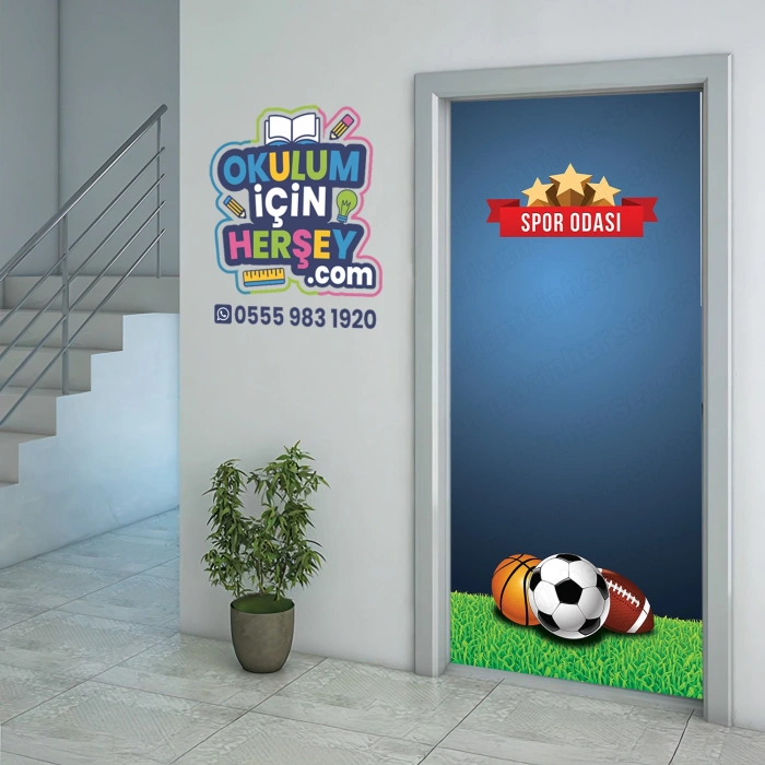 Spor Odası Kapı Giydirme 03