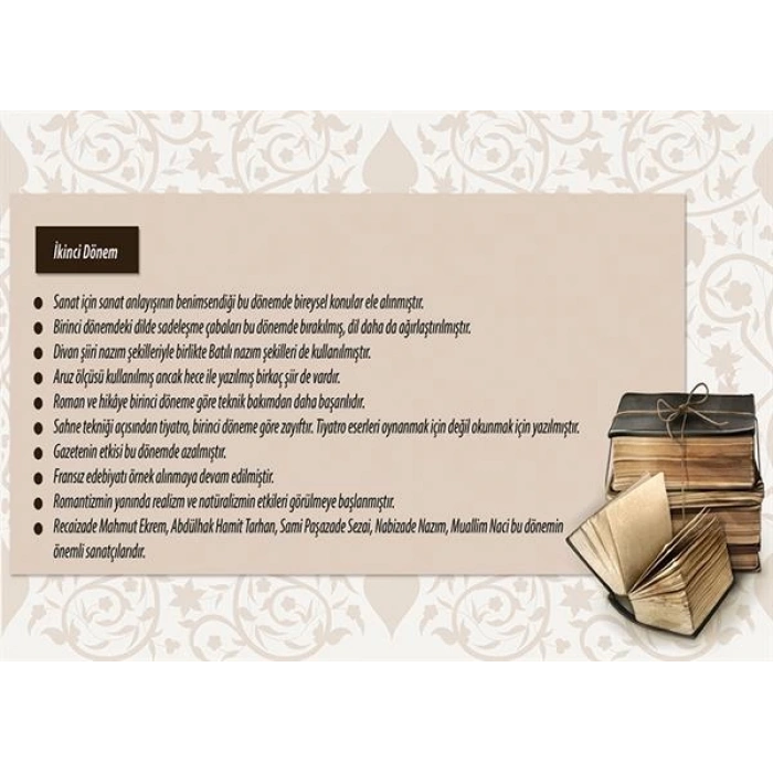Tanzimat Dönemi Türk Edebiyatı (İkinci Dönem) P EDB 63