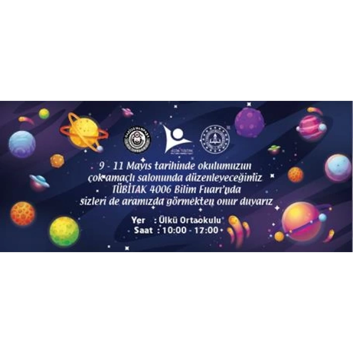 Tübitak Bilim Fuarı Davetiye BFDA 09