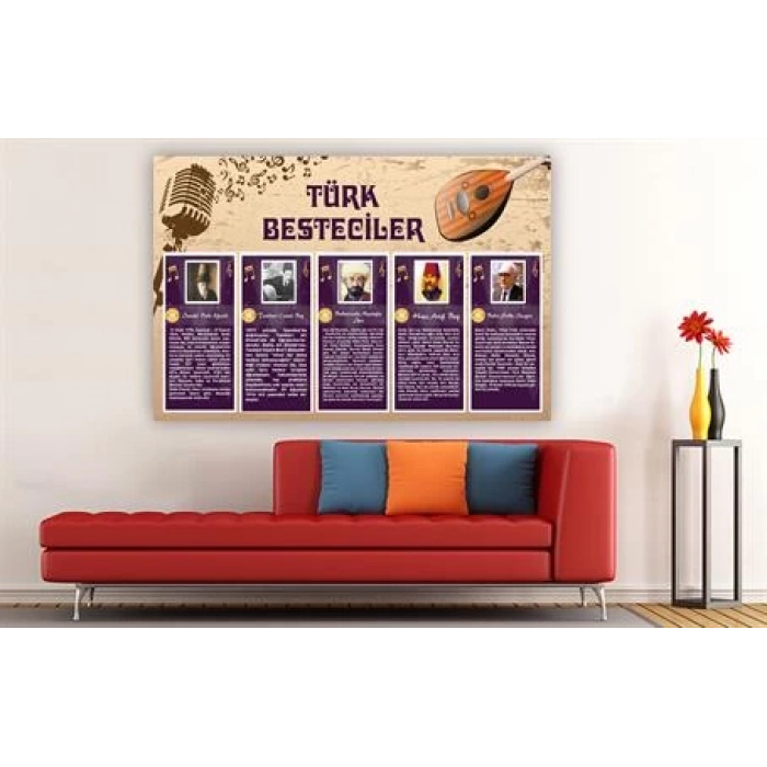 Türk Besteciler Duvar Giydirme 01