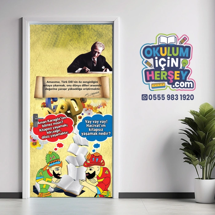 Türkçe Sınıfı Kapı Giydirme 03