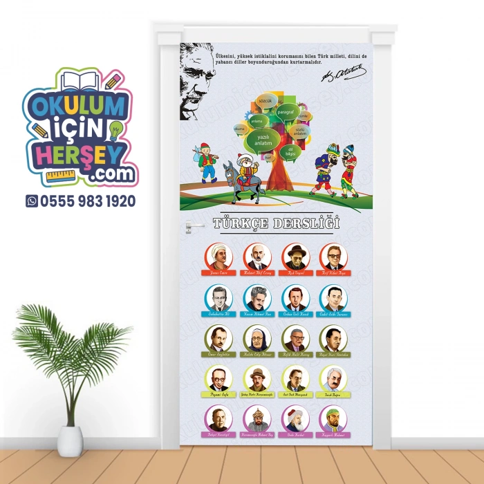 Türkçe Sınıfı Kapı Giydirme 14