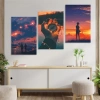 3lü Duvar Tablo Seti