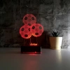 3D Futbol Topları Led Lamba PL LMB 42