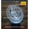 3D Geometrik Yüzük Lamba PL LMB 04