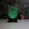 3D Kurt Kafası Led Lamba PL LMB 39