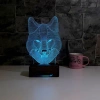 3D Kurt Kafası Led Lamba PL LMB 39