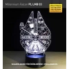 3D Millennium Falcon Lamba PL LMB 03