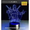 3D Ninja Savaşçı Led Lamba PL LMB 14