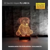 3D Sevimli Köpek Led Lamba PL LMB 34