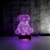 3D Sevimli Köpek Led Lamba PL LMB 34