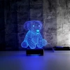 3D Sevimli Köpek Led Lamba PL LMB 34