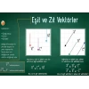 Eşit ve Zıt Vektörler P FİZ 36