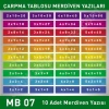 Matematik Çarpım Tablosu MB 007