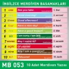 Merdiven Basamakları İngilizce MB 053