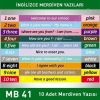 Merdiven Yazıları İngilizce MB 041