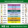 Merdiven Yazıları İngilizce MB 044