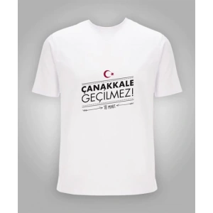 18 Mart Baskılı Tişört