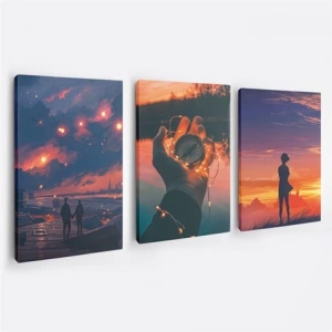 3lü Duvar Tablo Seti