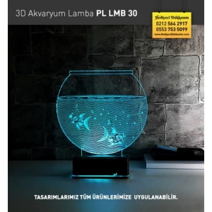 3D Akvaryum Led Lamba PL LMB 30