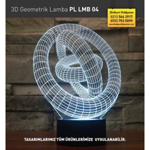 3D Geometrik Yüzük Lamba PL LMB 04