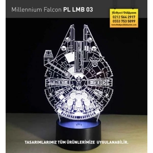 3D Millennium Falcon Lamba PL LMB 03