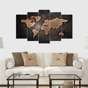 5 Parçalı Ahşap Tablo