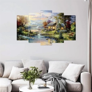 5 Parçalı Ahşap Tablo
