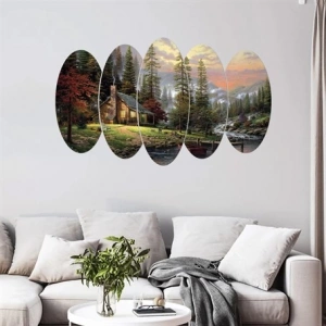 5 Parçalı Ahşap Tablo